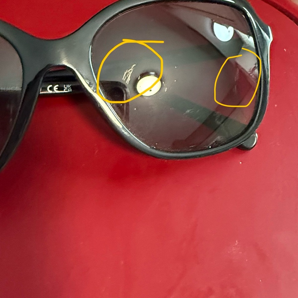 Used Coach black square Frame Sunglasses - Picture 5 of 8